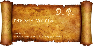 Dávid Vulfia névjegykártya
